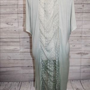 Lace back High/Low Tunic